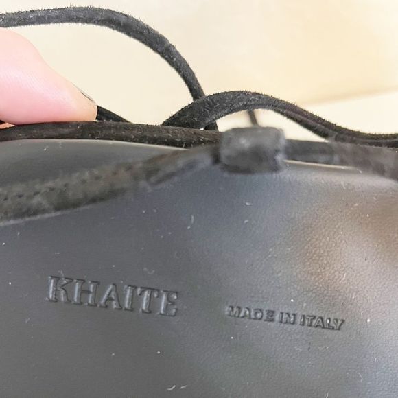 KHAITE Black Strappy Sandals - Picture 4 of 13